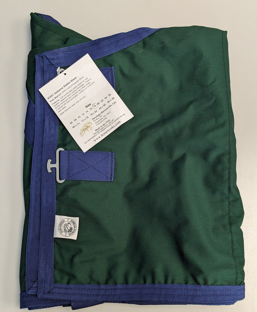 Alabama Stable Sheet Size 78 Saratoga Horseworks