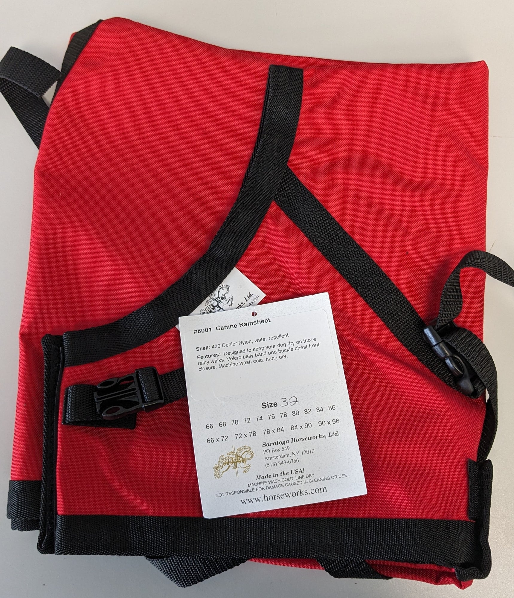 Canine Rainsheet Saratoga Horseworks