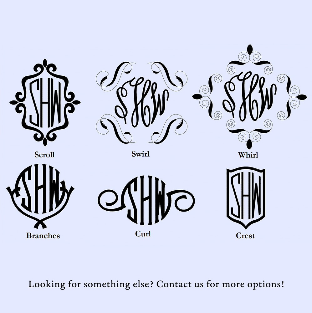 Fancy Script Monogram Font